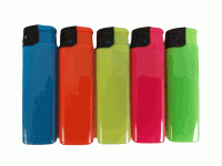 1274NEON Assorted Neon Color Disposable Electronic Lighter Regular Flame (50PC)