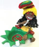 ASH682 Jamaican Ashtray; Assorted Colors (3PC)