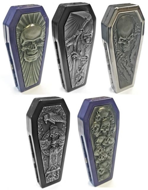 3107COF Coffin Shaped Holds 10 100's Cigarettes (18PC) - Image 2