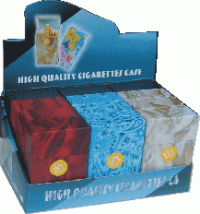 3116M2 Marbled Designs Plastic Cigarette Case (12PC)