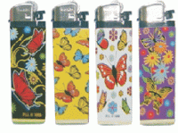 WBUTTERFLY Butterfly Designs Wrapped Disposable Lighter (50PC)