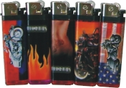 WMOTORCYCLE Motorcycle Designs Wrapped Disposable Lighter (50PC)