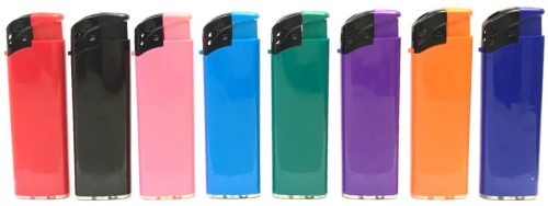 1274VIVID Vivid Solid Color Refillable Electronic Lighter Regular Flame (50PC) - Image 2