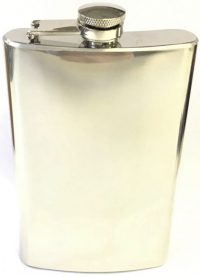 FL10COZ High Shine Stainless Steel Flask Holds Up To 10 oz (3PC) *