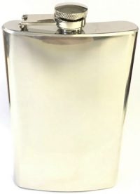FL5COZ High Shine Stainless Steel Flask Holds Up To 5 oz (3PC) *