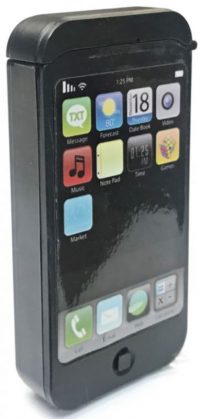 FLCL1. Smart Cell Phone Design Plastic Flask (8PC)