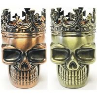 GR3KINGSK. King Skull Design 3-Part Metal Grinder (12PC)