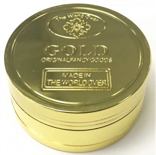 GR3GOLD Metal Grinder W/ Scoop Gold Coin Design (12PC) - Image 2
