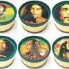 GR3RASTAB. Holographic Rasta Designs 3 Part Metal Tobacco Herb Grinder (12PC) - Image 2
