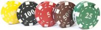 1398 Metal Poker Chip Design Colors May Vary (20PC)