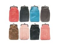 #3203C Full Leather Cigarette Case Mix Colors No Black, 120s (12PC)