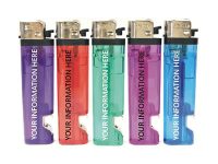DNICBO Your Information Printed On Assorted Color Clear Disposable Bottle Opener Lighters (350PC)
