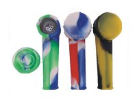 Pip1000 Silicone Pipe Metal Bowl with a cap (20PC)*