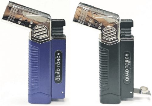 1856 Quad Torch Lighter W/ Cigar Puncher (8PC) - Image 2